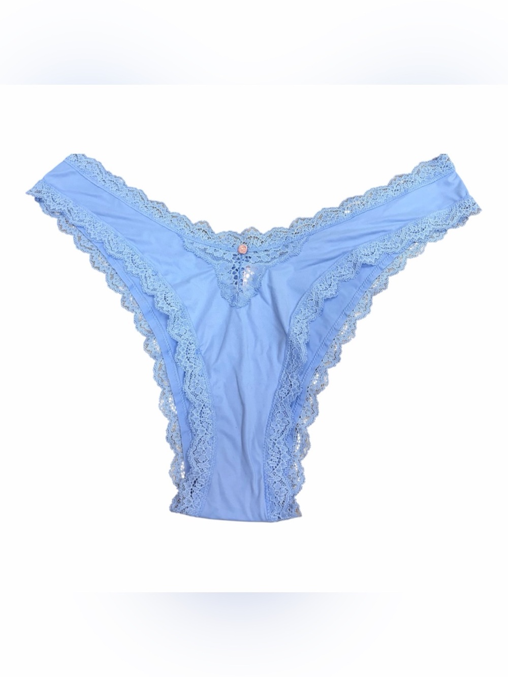 Victoria’s Secret Brazilian Panty XL Pastel Blue Lace Stretchy Brand New Sexy